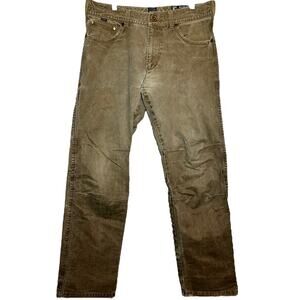 Kuhl Rydr Jeans Vintage Patina Dye Stitching Detail Mid Rise Weathered Tan 32/34